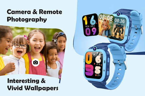 Smartwatch 4G para Niños Android con GPS, Cámara y Tarjeta SIM para Niños y Niñas